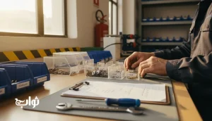 مدیریت منابع و ابزار با نیت امانت داری در محیط کارگر، چیدمان مرتب ابزار و قطعات در کارگاه ایرانی | مجله ثواب