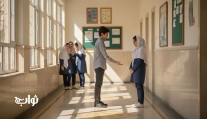مواجهه آگاهانه با طرد و قلدری در مدرسه در مجله ثواب؛ دانش‌آموزی که به شکل امن از همکلاسی طردشده حمایت می‌کند