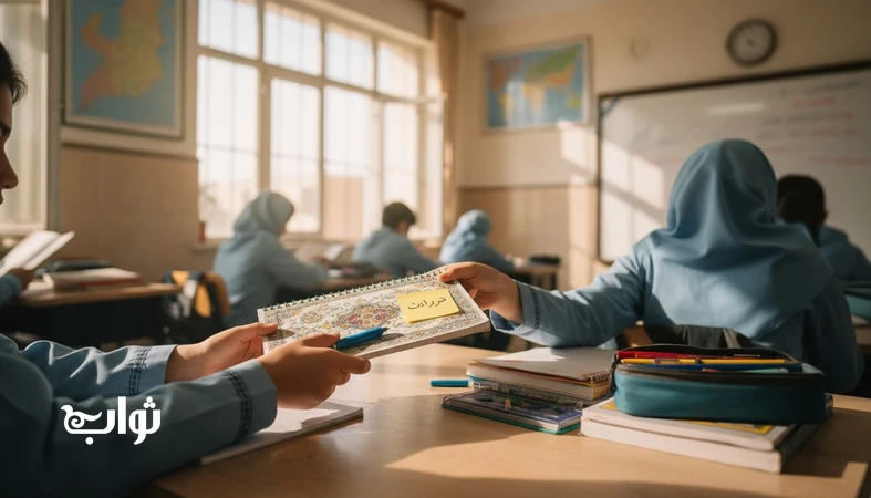 امانت‌داری آموزشی و احترام به دارایی دیگران در مجله ثواب؛ پس دادن وسایل امانتی و حفظ اعتماد در مدرسه