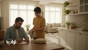 تقسیم کار در خانه بدون دعوا؛ همکاری و کمک کردن در خانه به عنوان ثواب مداوم در مجله ثواب