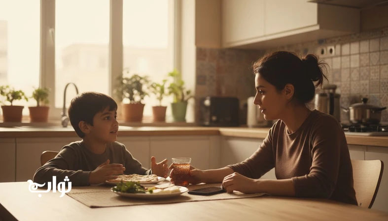 احترام های ریز بین والد و فرزند در خانه ایرانی؛ گفتگوی آرام و گوش دادن واقعی - مجله ثواب
