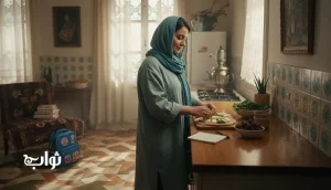 تصویر مادر خانه‌دار در حال مدیریت خانه و کار خیرهای روزمره؛ مجله ثواب