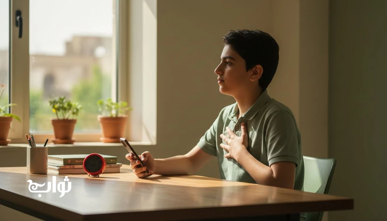 تنظیم خشم نوجوان؛ نوجوانی که قبل از ارسال پیام مکث می‌کند و نفس عمیق می‌کشد | مجله ثواب